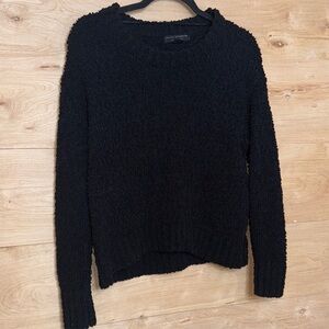 Elegant Black Crew Neck Sweater